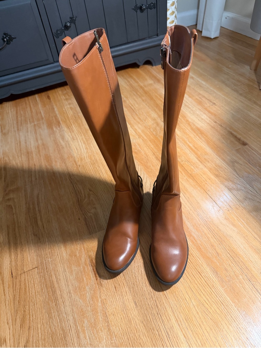 Sam & Libby Women's Over-the-Knee Riding Boots in Chestnut Brown